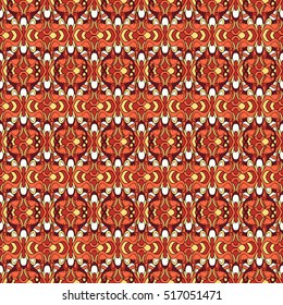 Seamless abstract pattern for printing on fabric or paper. Hand drawn background.