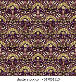 Seamless abstract pattern for printing on fabric or paper. Hand drawn background.