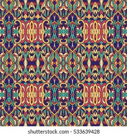 Seamless abstract pattern for printing on fabric or paper. Hand-drawn background.