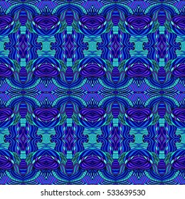Seamless abstract pattern for printing on fabric or paper. Hand-drawn background.