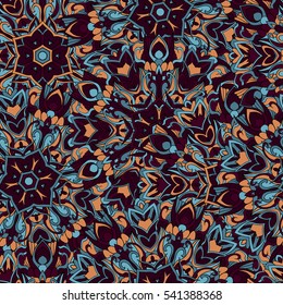 Seamless abstract pattern for printing on fabric or paper. Hand-drawn background.