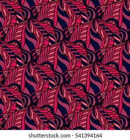Seamless abstract pattern for printing on fabric or paper. Hand-drawn background.