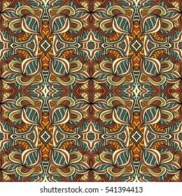 Seamless abstract pattern for printing on fabric or paper. Hand-drawn background.