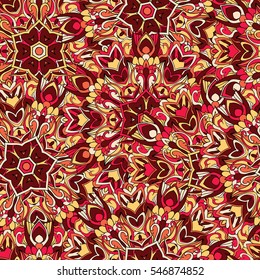 Seamless abstract pattern for printing on fabric or paper. Hand drawn background.