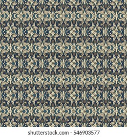 Seamless abstract pattern for printing on fabric or paper. Hand drawn background.