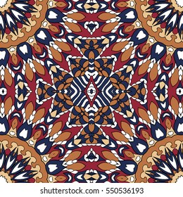 Seamless abstract pattern for printing on fabric or paper. Hand drawn background.