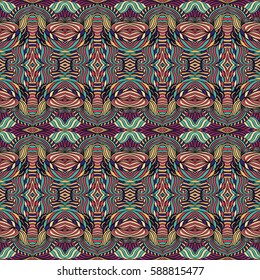 Seamless abstract pattern for printing on fabric or paper. Hand drawn background.