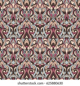 Seamless abstract pattern for printing on fabric or paper. Hand drawn background.