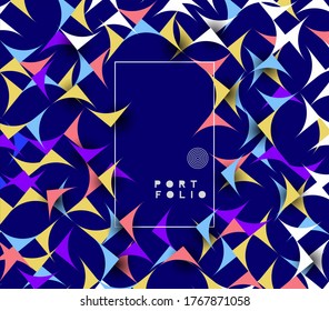Seamless abstract pattern promotion dynamic geometric motion shapes. Pattern for cover design, poster, banner, card, greeting, business, decoration.