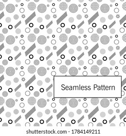 Seamless abstract pattern promotion dynamic geometric motion shapes. Pattern for cover design, poster, banner, card, greeting, business, decoration.