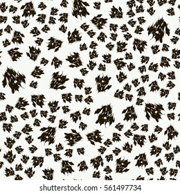 Seamless abstract pattern of psychedelic elements. Vector illustration
