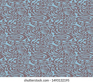 seamless abstract pattern with purple swirls on a light blue ground