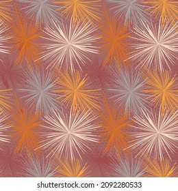 Seamless abstract pattern with pyrotechnic elements