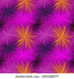 Seamless abstract pattern with pyrotechnic elements