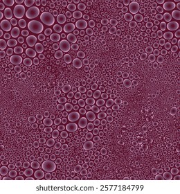 Seamless Abstract Pattern of Radial Gradient Dots Resembling Lichen Colonies or Octopus Suction Cups