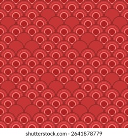 Seamless abstract pattern in red tones