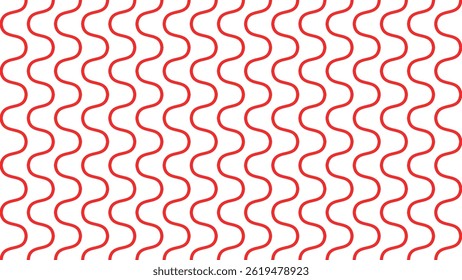 Seamless abstract pattern with red wavy vertical lines background, ideal for textile, wallpaper, backdrop or wrapping and graphic design needs