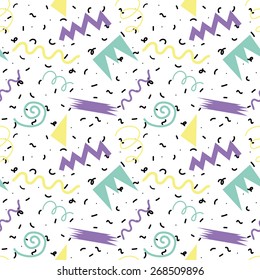 Patrón abstracto perfecto en estilo retro 80 3