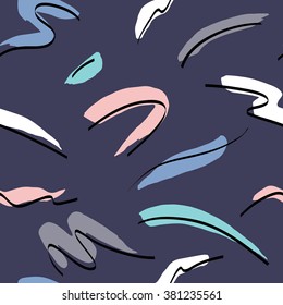 Seamless abstract pattern in retro 80s style 3