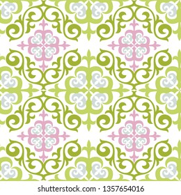 seamless abstract pattern. Retro Asian pattern, for printing on fabrics, backgrounds, prints.seamless kazakh, oriental, muslim, asian pattern