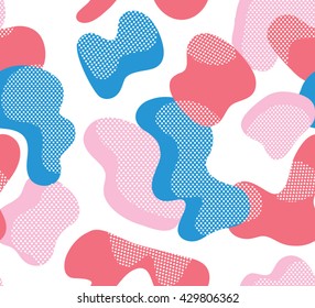 Seamless abstract pattern in retro style. Retro memphis designs for textiles and fabrics, upholstery, wrapping paper and wallpapers of all kinds. 