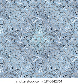Seamless abstract pattern. Shades of gray and blue. Steel texture.