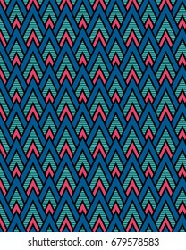 Seamless abstract pattern with sharp lines. Vector illustration background