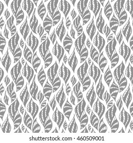 Seamless abstract pattern in smoky white and light gray colors. Vector illustration.