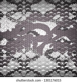 Seamless abstract pattern with snake skin