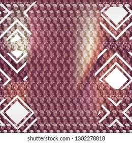 Seamless abstract pattern with snake skin
