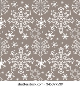 Seamless abstract Pattern with Snowflakes.