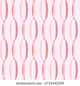 Modelo abstracto inconsútil con las rayas curvas suaves de la Vertical en tonos rosados y rojos, diseño moderno y mínimo para el Fondo de pantalla, la tela, y los fondos decorativos.