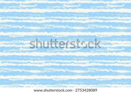 Seamless abstract pattern with soft textured horizontal blue and white stripes. Hand-drawn brush style background suitable for textile, wrapping paper, packaging, wallpaper, stationery and web design