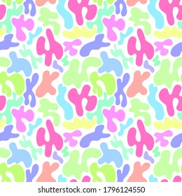 Seamless abstract pattern of spots. texture of spots, circles, and ovals.design for fabric, textile, paper