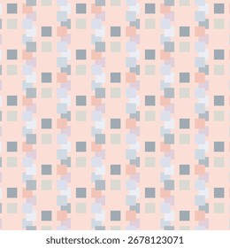 padrão abstrato sem costura com quadrados ornamento geométrico para tecido casa desgaste superfície design embalagem vetor ilustração