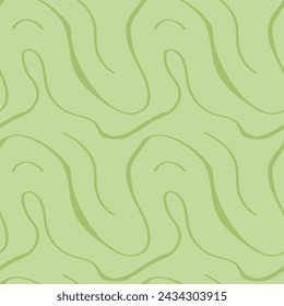 Seamless abstract pattern with squiggles and scribbles. Weaved curved lines. Chaotic ink scribbles decorative texture. Messy doodles, wavy and curly lines