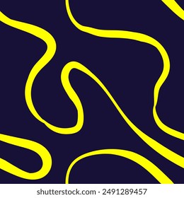 Seamless abstract pattern with squiggles and scribbles. Weaved curved lines. Chaotic ink scribbles decorative texture. Messy doodles, wavy and curly lines
