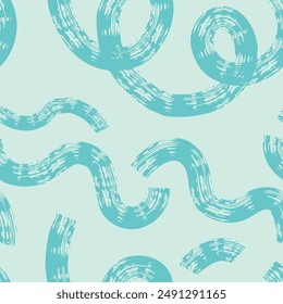 Seamless abstract pattern with squiggles and scribbles. Weaved curved lines. Chaotic ink scribbles decorative texture. Messy doodles, wavy and curly lines