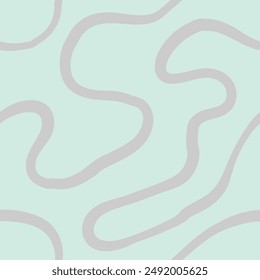 Seamless abstract pattern with squiggles and scribbles. Weaved curved lines. Chaotic ink scribbles decorative texture. Messy doodles, wavy and curly lines