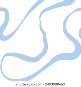 Seamless abstract pattern with squiggles and scribbles. Weaved curved lines. Chaotic ink scribbles decorative texture. Messy doodles, wavy and curly lines