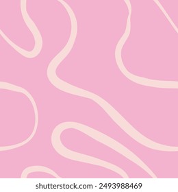 Seamless abstract pattern with squiggles and scribbles. Weaved curved lines. Chaotic ink scribbles decorative texture. Messy doodles, wavy and curly lines