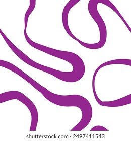 Seamless abstract pattern with squiggles and scribbles. Weaved curved lines. Chaotic ink scribbles decorative texture. Messy doodles, wavy and curly lines