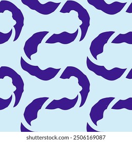 Seamless abstract pattern with squiggles and scribbles. Weaved curved lines. Chaotic ink scribbles decorative texture. Messy doodles, wavy and curly lines
