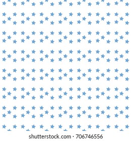 Seamless abstract pattern with  stars of different size on white background,vector