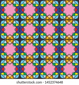 Seamless abstract pattern. Stylish geometric background, pattern, suitable for printing both for clothing and wallpaper.