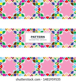 Seamless abstract pattern. Stylish geometric background