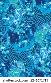 Seamless abstract pattern. Suitable for fabric,  mural, wrapping paper and the like.