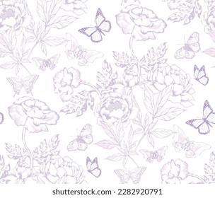 Seamless abstract pattern. Suitable for fabric,  mural, wrapping paper and the like.