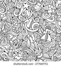 Seamless abstract pattern summer and travel background