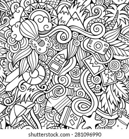 Seamless abstract pattern summer and travel background